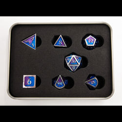 Dice Critical Hit: Poly 7 Set Metal