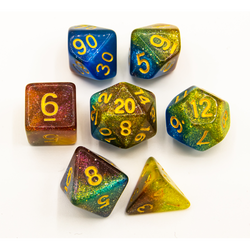 Dice Critical Hit: Poly 7 Set Galaxy