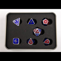 Dice Critical Hit: Poly 7 Set Metal