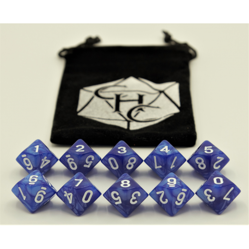 Dice Critical Hit: D10's Marbled