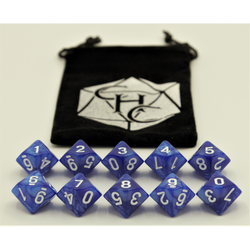 Dice Critical Hit: D10's Marbled