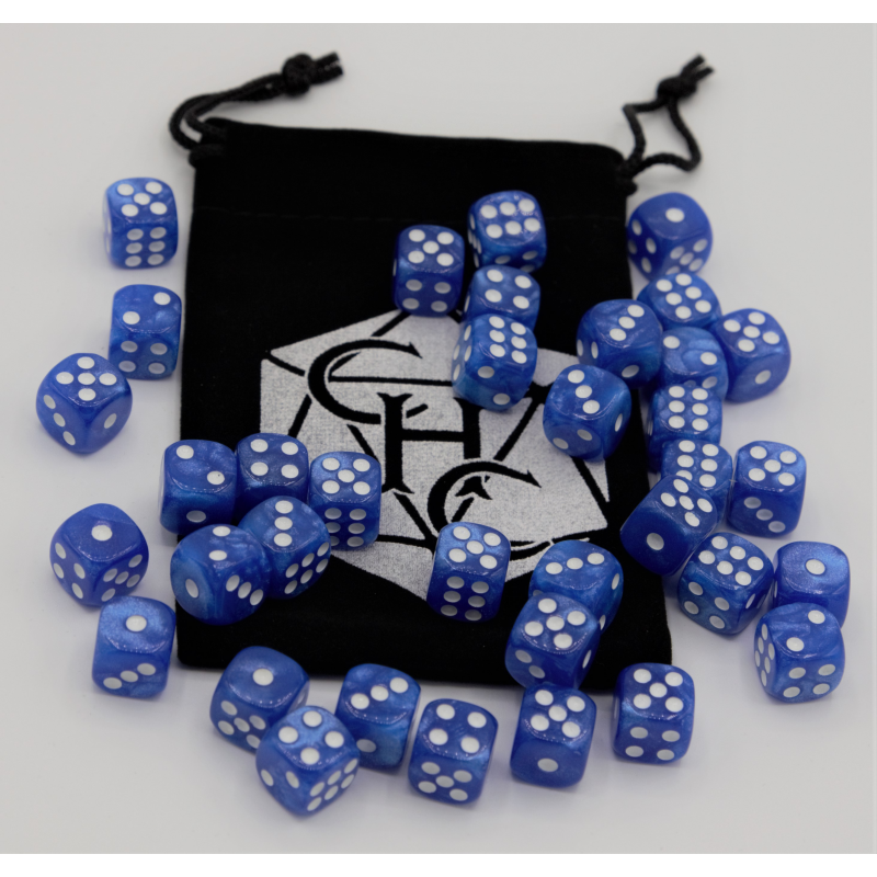 Dice Critical Hit: D06 12mm set of 36 Marbled