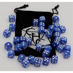 Dice Critical Hit: D06 12mm set of 36 Marbled