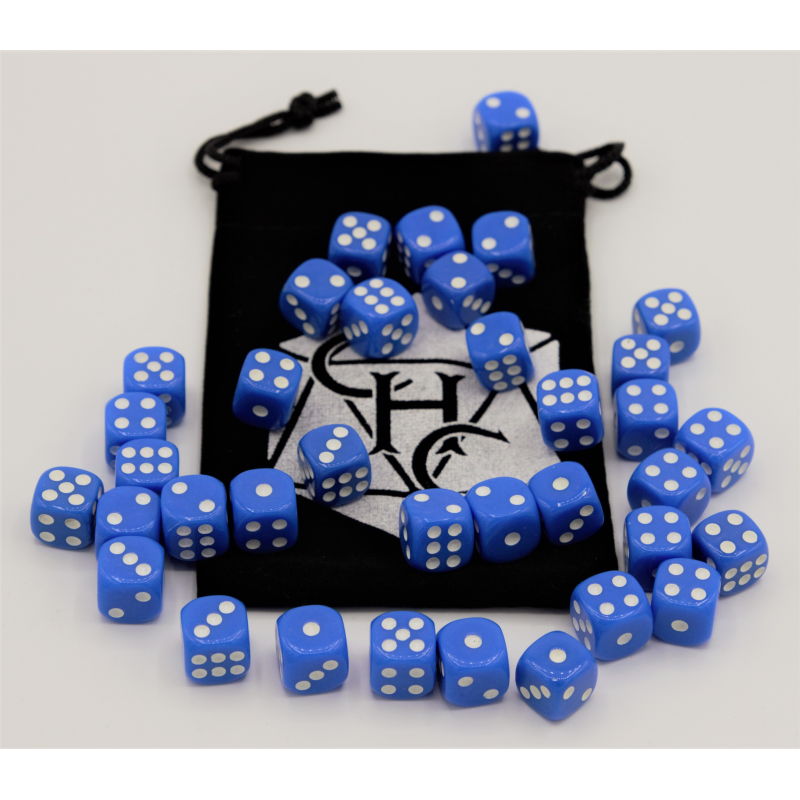 Dice Critical Hit: D06 12mm set of 36 Opaque