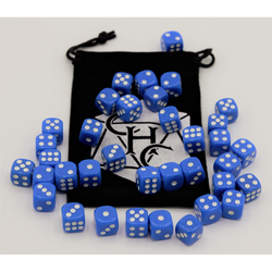 Dice Critical Hit: D06 12mm set of 36 Opaque