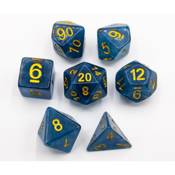 Dice Critical Hit: Poly 7 Set Jade