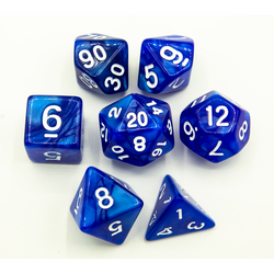 Dice Critical Hit: Poly 7 Set Marbled