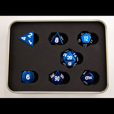 Dice Critical Hit: Poly 7 Set Metal