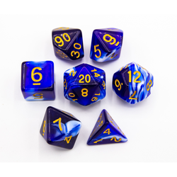 Dice Critical Hit: Poly 7 Set Milky