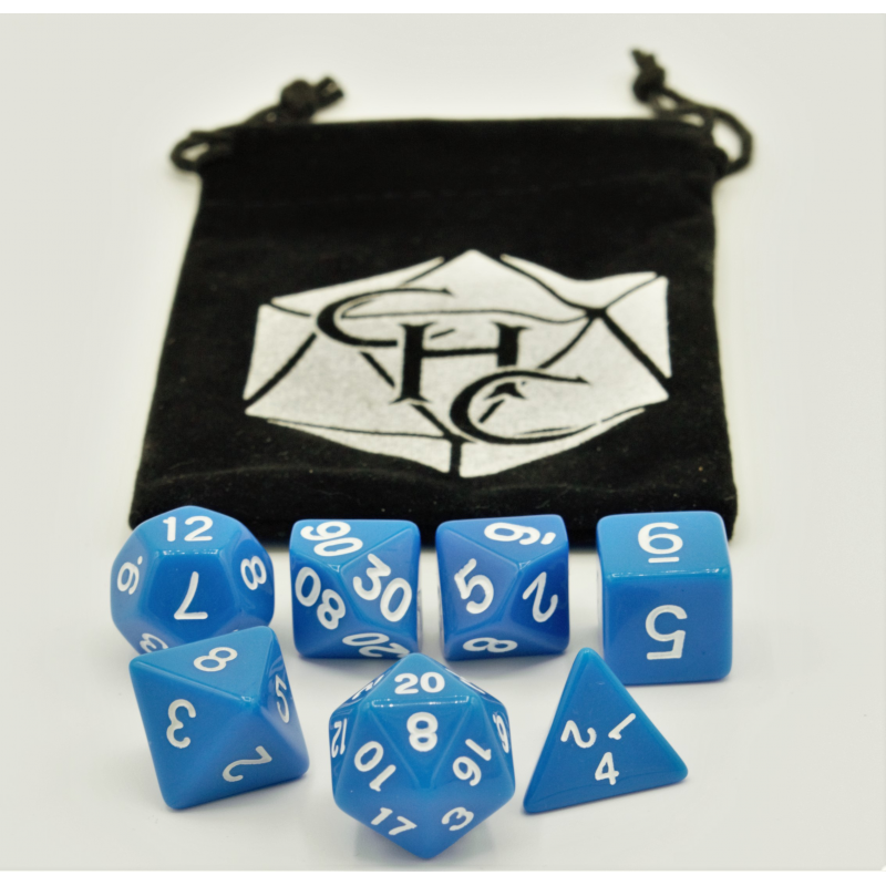 Dice Critical Hit: Poly 7 Set Opaque