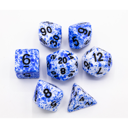 Dice Critical Hit: Poly 7 Set Speckled