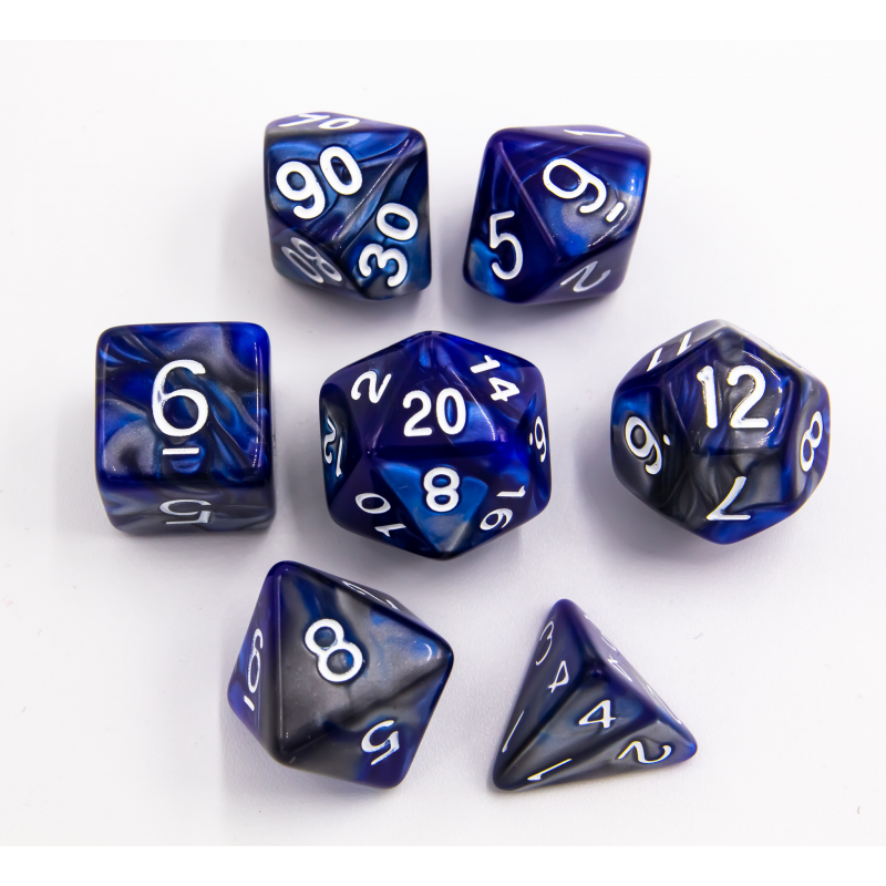 Dice Critical Hit: Poly 7 Set Fusion Steel
