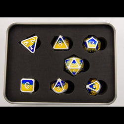 Dice Critical Hit: Poly 7 Set Metal