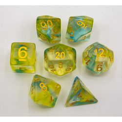 Dice Critical Hit: Poly 7 Set Swirl