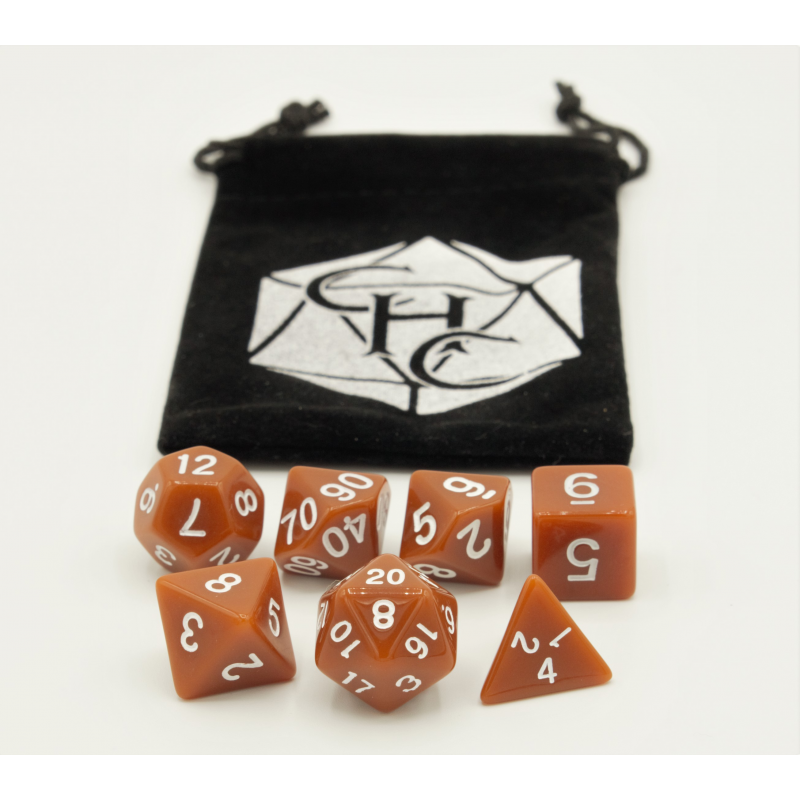 Dice Critical Hit: Poly 7 Set Opaque