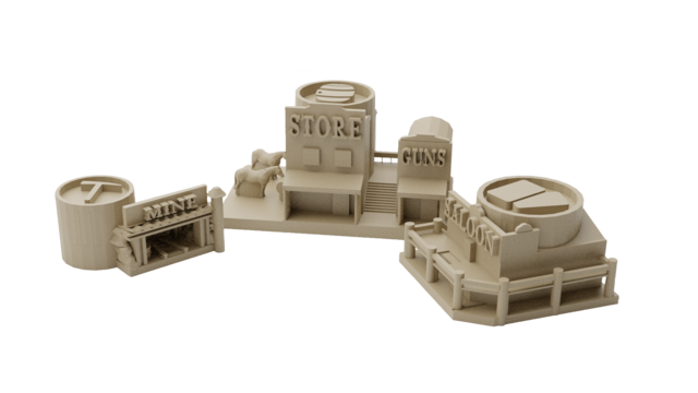 Western Legends: 3D Building Upgrades