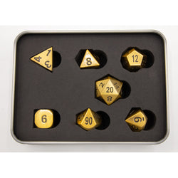 Dice Critical Hit: Poly 7 Set Metal