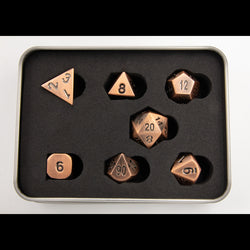 Dice Critical Hit: Poly 7 Set Metal