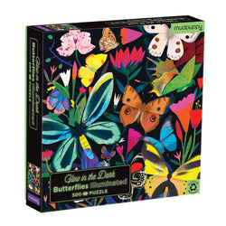 Puzzle Chronicle: 500 piece Butterflies Illuminated Glow in the Dark