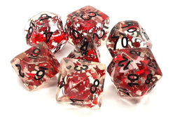 Dice Old School Dice: Poly 7 Set Infused Butterfly