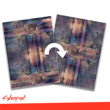 Cyberpunk Red Combat Zone: Game Mat - 44" x 30" (Double-Size)