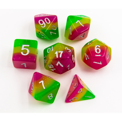 Dice Critical Hit: Poly 7 Set Multi-layer