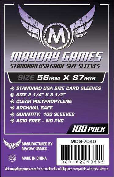 Boardgame Sleeves Mayday: "Sails of Glory' (50x75mm)