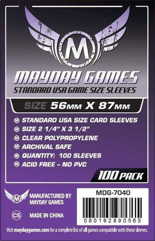Boardgame Sleeves Mayday: "Sails of Glory' (50x75mm)
