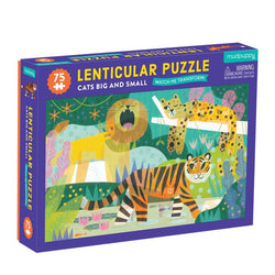 Puzzle Chronicle: 75 piece Cats Big and Small Lenticular Puzzle