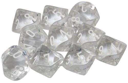 Dice Chessex: D10 Translucent Set of 10