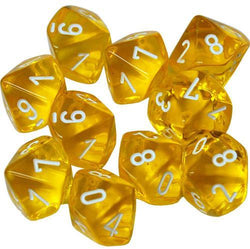 Dice Chessex: D10 Translucent Set of 10