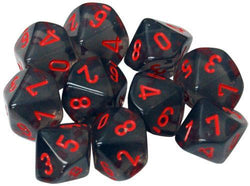 Dice Chessex: D10 Translucent Set of 10