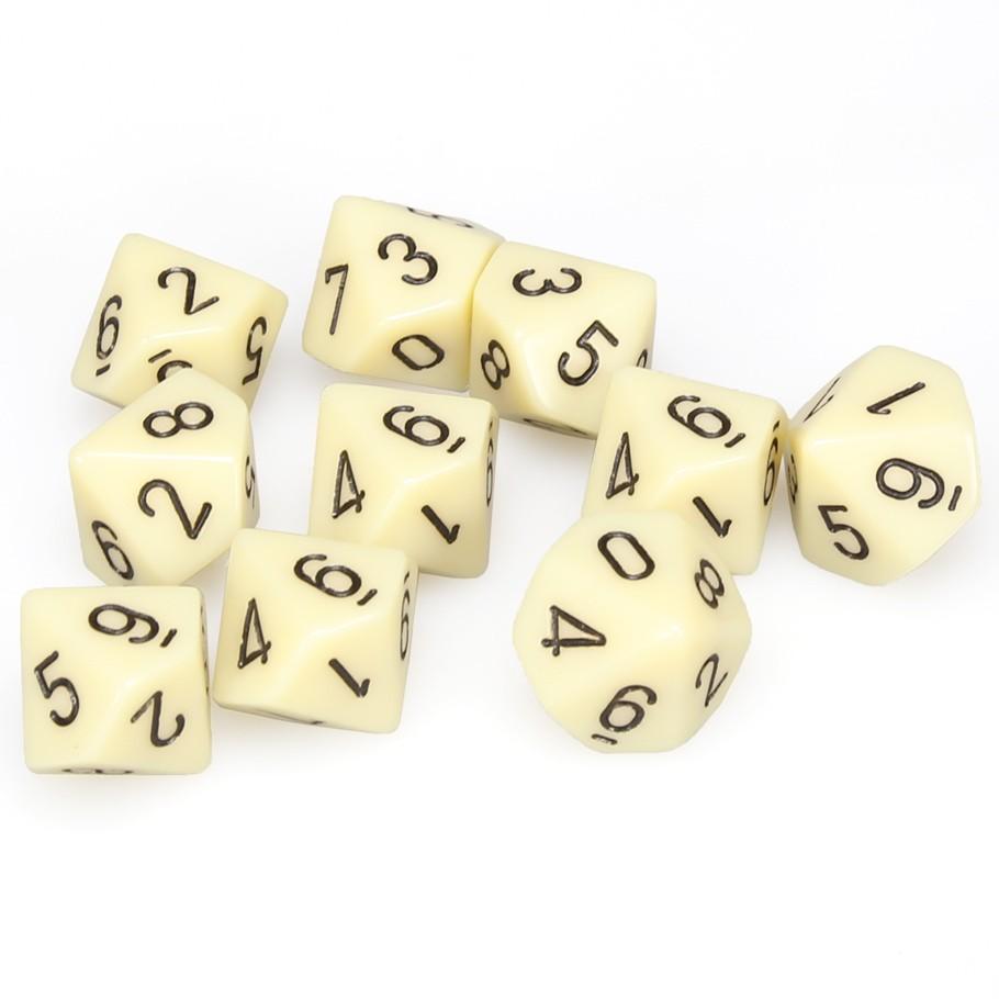 Dice Chessex: D10 Opaque Set of 10
