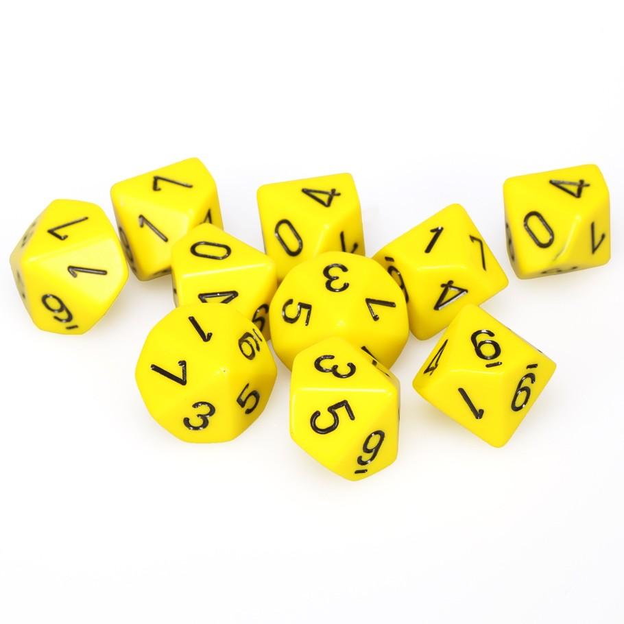 Dice Chessex: D10 Opaque Set of 10