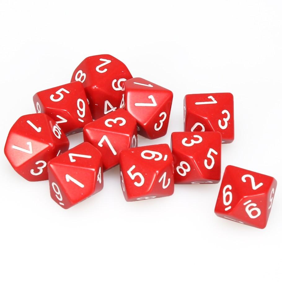 Dice Chessex: D10 Opaque Set of 10