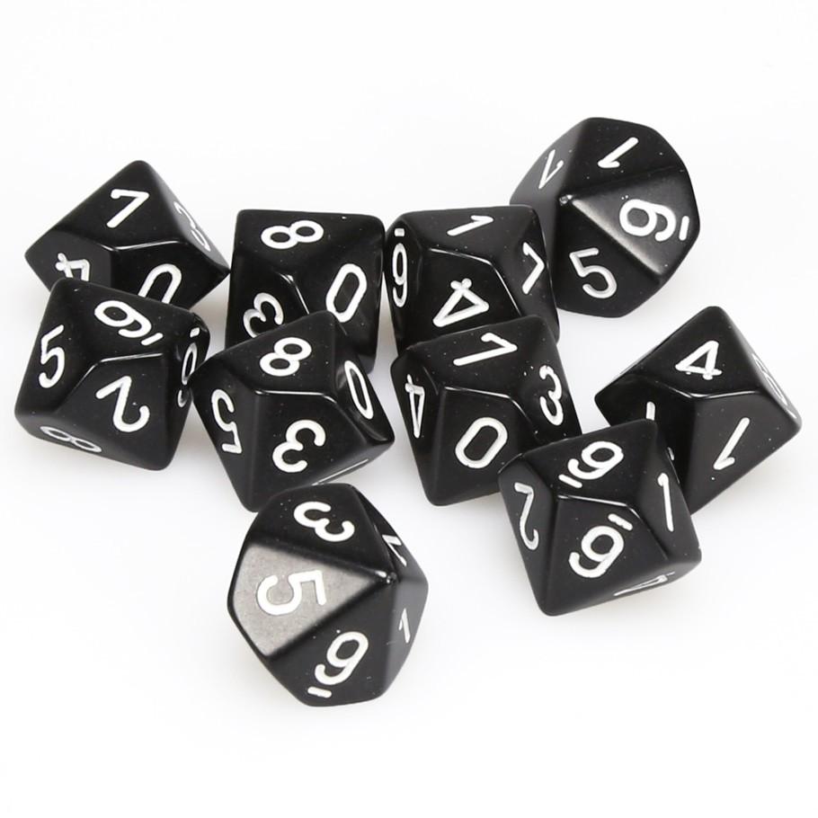 Dice Chessex: D10 Opaque Set of 10