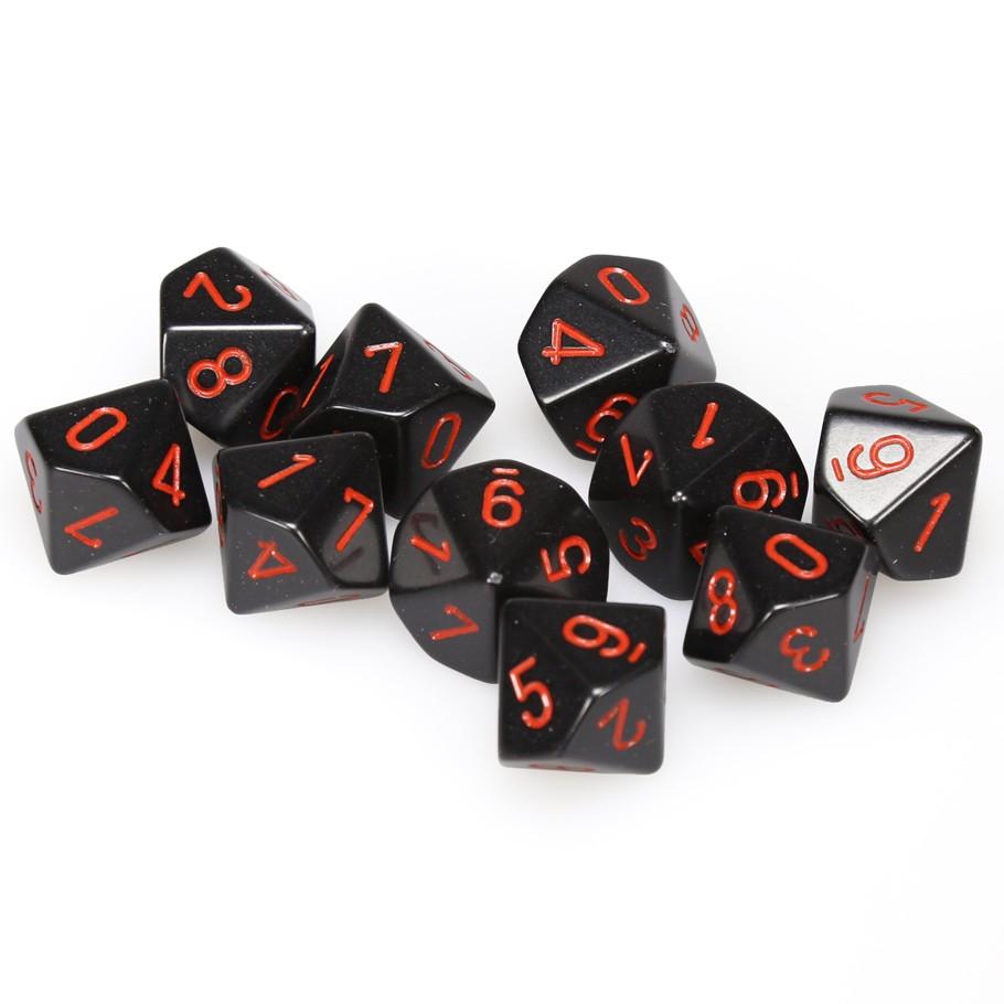 Dice Chessex: D10 Opaque Set of 10