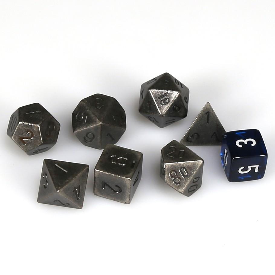 Dice Chessex: Poly 7 Set Metal