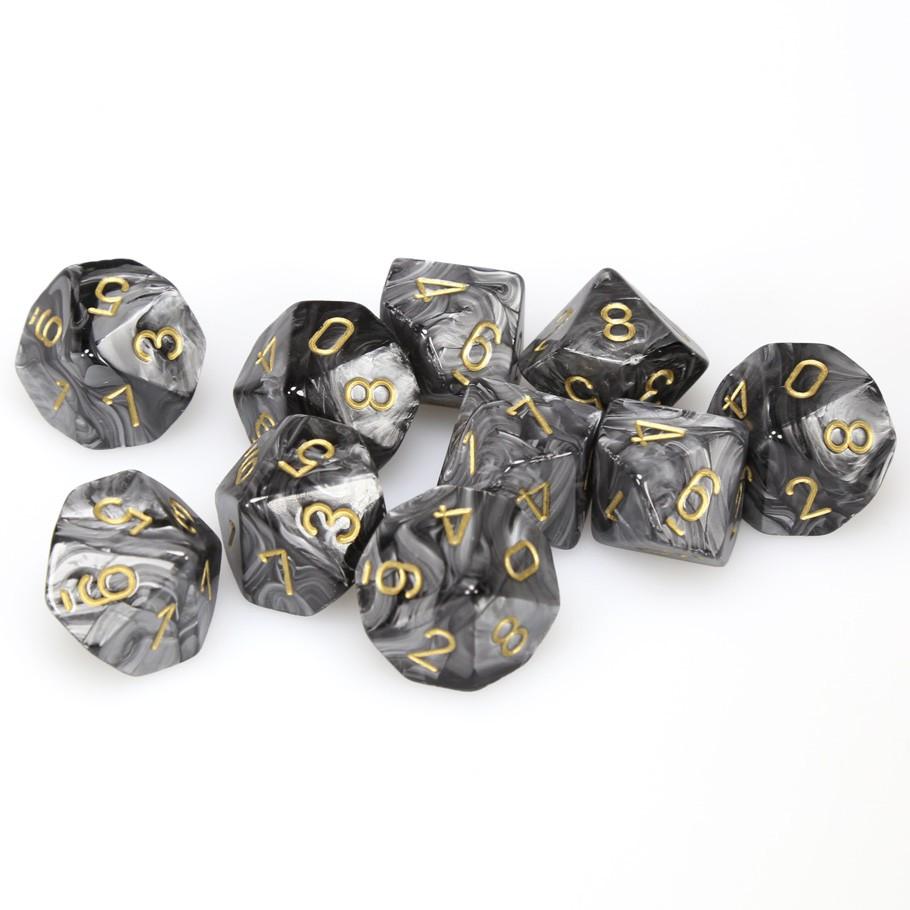 Dice Chessex: D10 Lustrous Set of 10