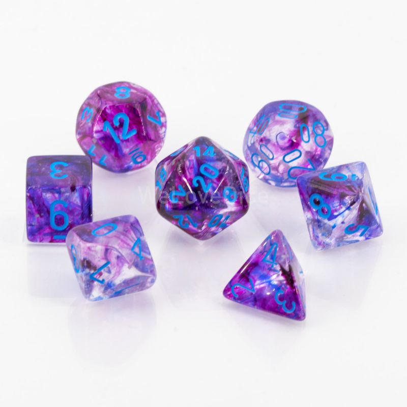 Dice Chessex: Poly 7 set Mini Nebula