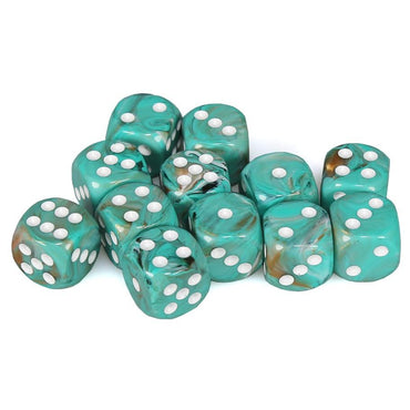 Dice Chessex: 16mm D6 Marble Set of 12