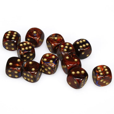 Dice Chessex: 16mm D6 Scarab Set of 12