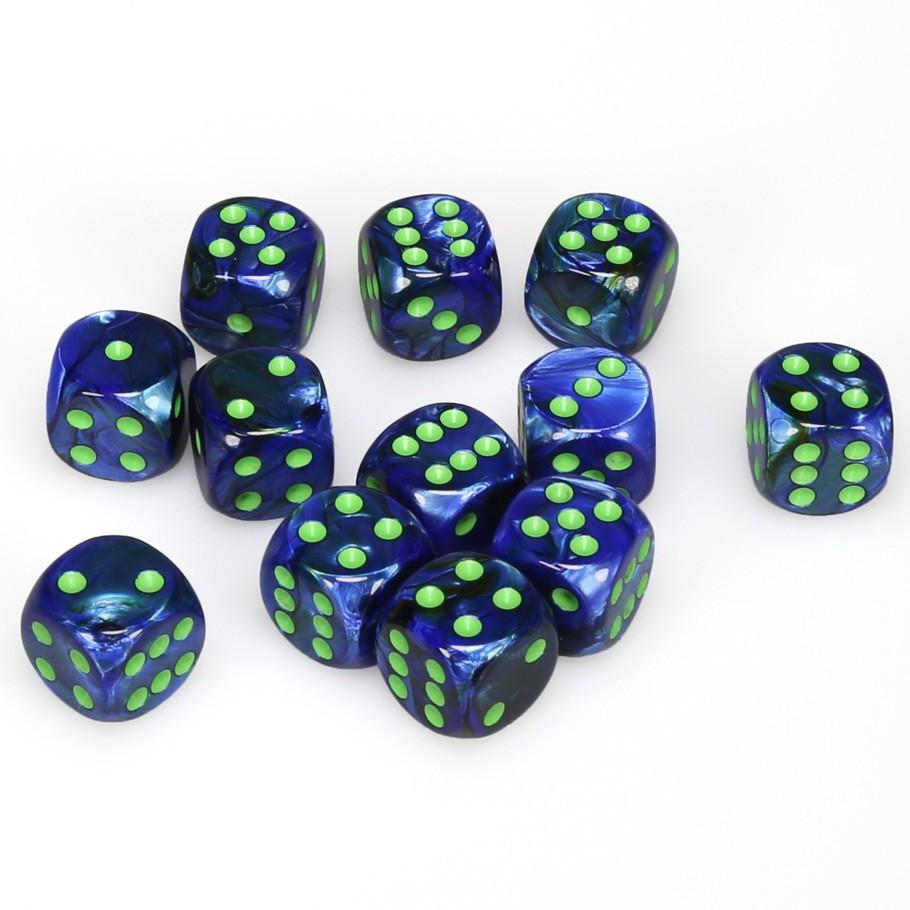 Dice Chessex: 16mm D6 Lustrous Set of 12