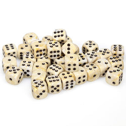 Dice Chessex: 12mm D6 Marble Set of 36