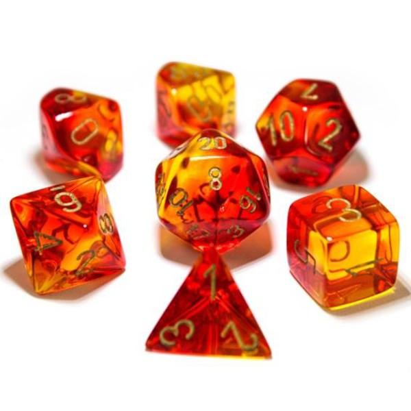 Dice Chessex: Poly 7 Set Lab Gemini Translucent