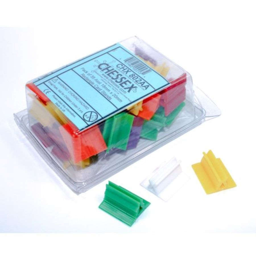 Game Components Chessex: Card Stands - Rectangle 18x22mm (35ct)