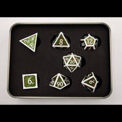 Dice Critical Hit: Poly 7 Set Metal