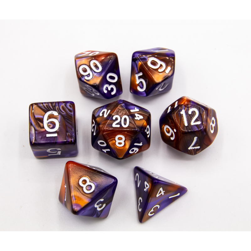 Dice Critical Hit: Poly 7 Set Fusion