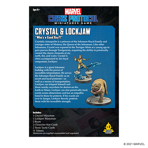 Marvel Crisis Protocol: Character Pack - Crystal & Lockjaw