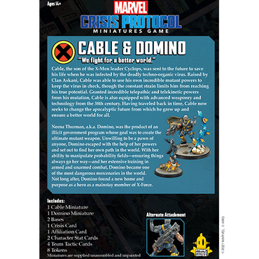 Marvel Crisis Protocol: Character Pack - Domino & Cable